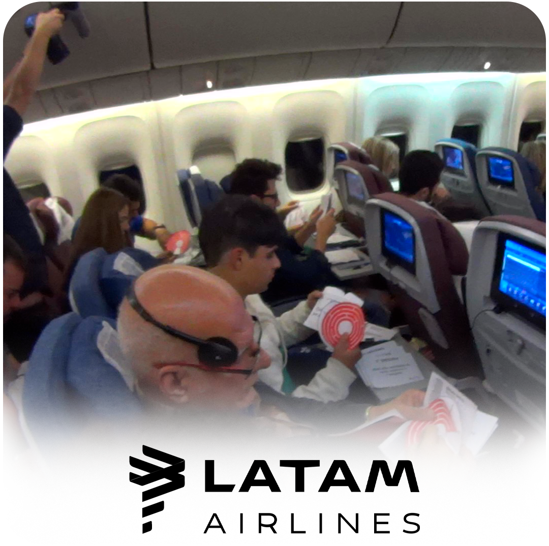 LATAM faz jogo a bordo para Las Vegas