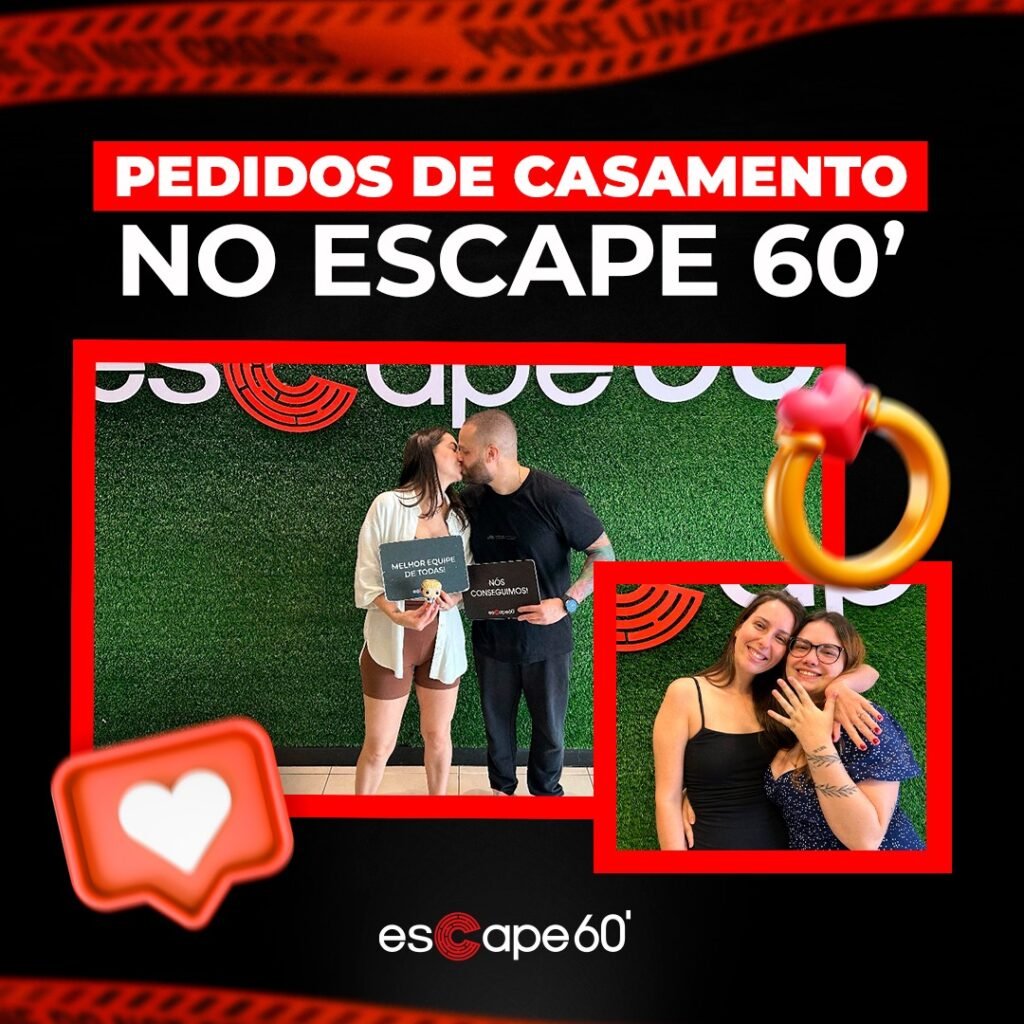 Pedido de casamento Escape 60'